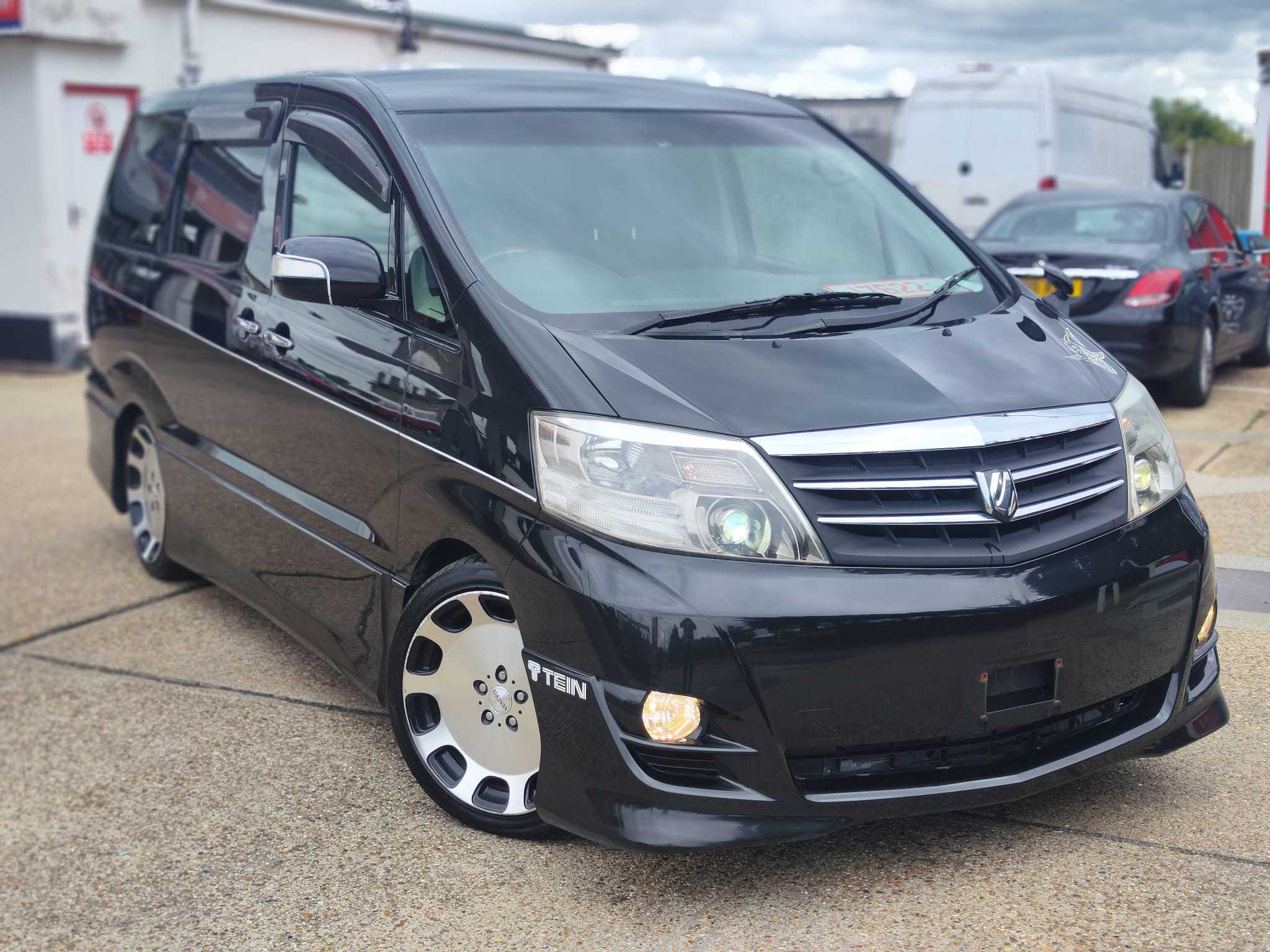 TOYOTA ALPHARD BLACK 2.4 PETROL 2008(08) ULEZ FREE,8 SEATERS