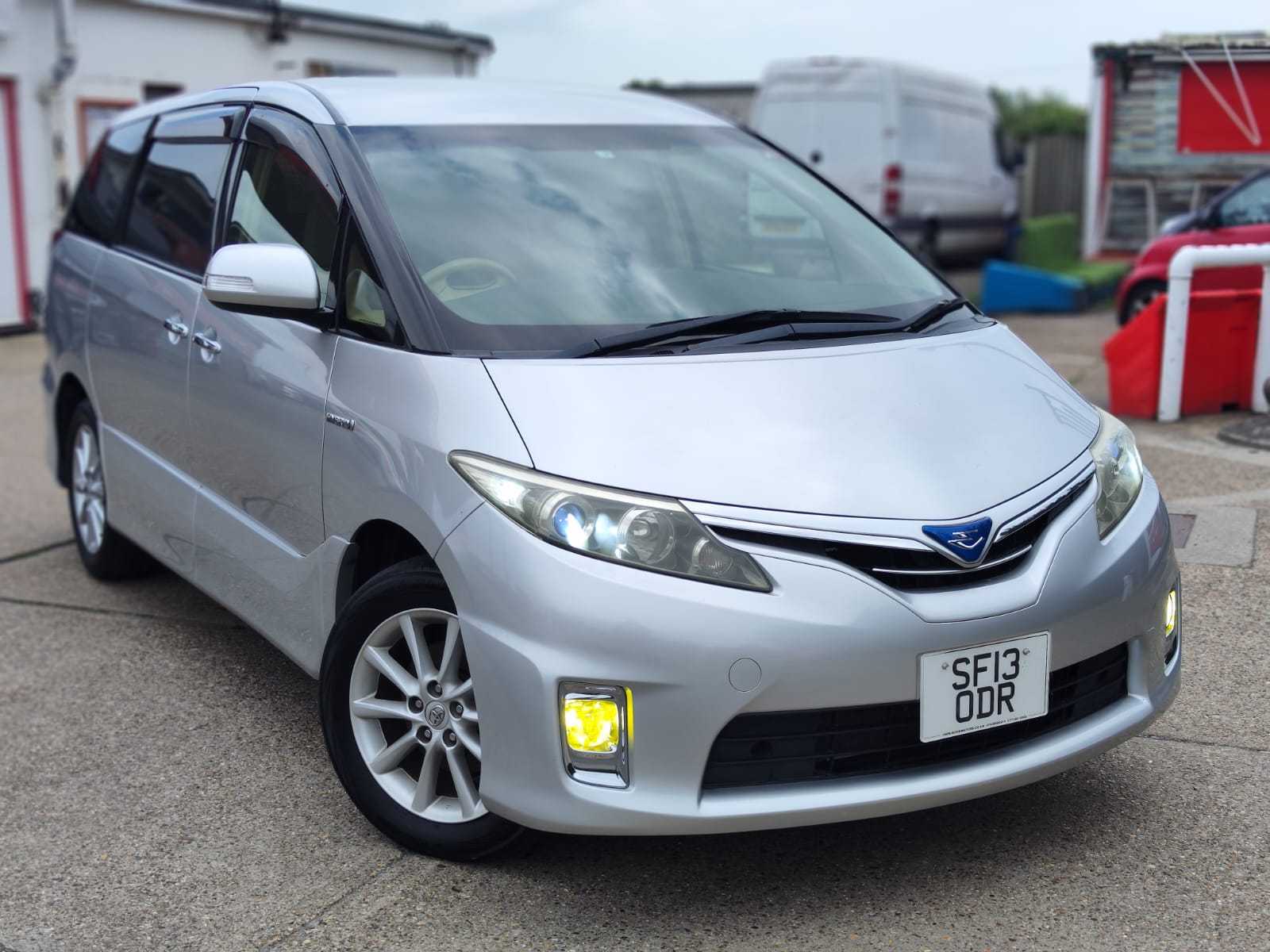 TOYOTA ESTIMA SILVER 2.4 PETROL HYBRID 2013(13) ULEZ FREE,7 SEATERS.FINANCE AVA